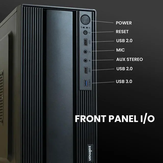 Alt view image 7 of 7 - Zalman T6 MINI Compact M-ATX PC Case, Micro-ATX Mini-ITX SFF SFX HTPC Small Form Factor Computer Chassis, USB 3.0, 1 x 80mm Preinstalled Fan, Space Saving Mini Tower Office PC Workstation