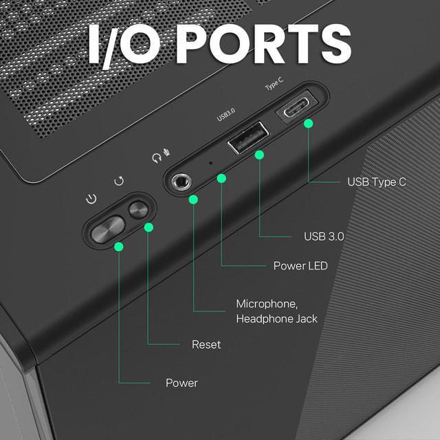 Alt view image 3 of 7 - PC Builder Bundle - Zalman P10 Mini Tower M-ATX PC Case + 80 Plus Bronze 600W Low-noise Non-modular Power Supply - Zalman PC Case with PSU Combo is back!