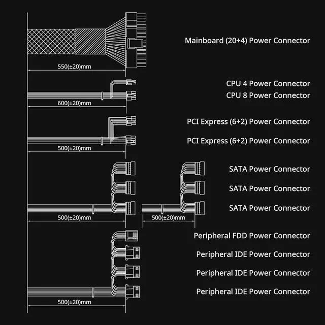 Alt view image 5 of 6 - PC Builder Bundle - Zalman PC Case with PSU Combo - T8 ATX Mid-Tower PC Case Spectrum RGB Front Panel Strip 1 x 120mm Non-RGB Rear Fan, with 80 Plus Bronze 600W Power Supply