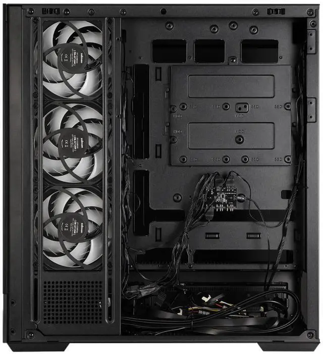 Alt view image 6 of 7 - Zalman P40 DS ATX Mid-Tower PC Case - 9.1 in LCD Screen, 4 x ARGB Fans Preinstalled, Supports up to 10 Fans, 420mm GPU, 360mm Radiator, USB Type-C, Ultimate LCD Display Gaming PC Case, Black
