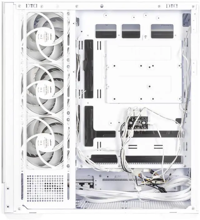 Alt view image 5 of 7 - Zalman P40 DS ATX Mid-Tower PC Case - 9.1 in LCD Screen, 4 x ARGB Fans Preinstalled, Supports up to 10 Fans, 420mm GPU, 360mm Radiator, USB Type-C, Ultimate LCD Display Gaming PC Case, White