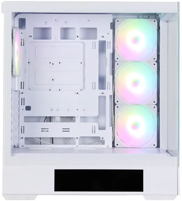 Alt view image 3 of 7 - Zalman P40 DS ATX Mid-Tower PC Case - 9.1 in LCD Screen, 4 x ARGB Fans Preinstalled, Supports up to 10 Fans, 420mm GPU, 360mm Radiator, USB Type-C, Ultimate LCD Display Gaming PC Case, White