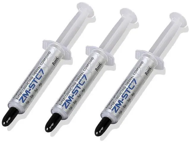 Main image of [3-Pack] Zalman STC7 (4 g) Performance Thermal Grease Compound Paste, Heatsink Paste for All Coolers, CPU & GPU, Superconducting Micro-Filler Density Technology (7.2 W/m-k, 220 Pa.s)