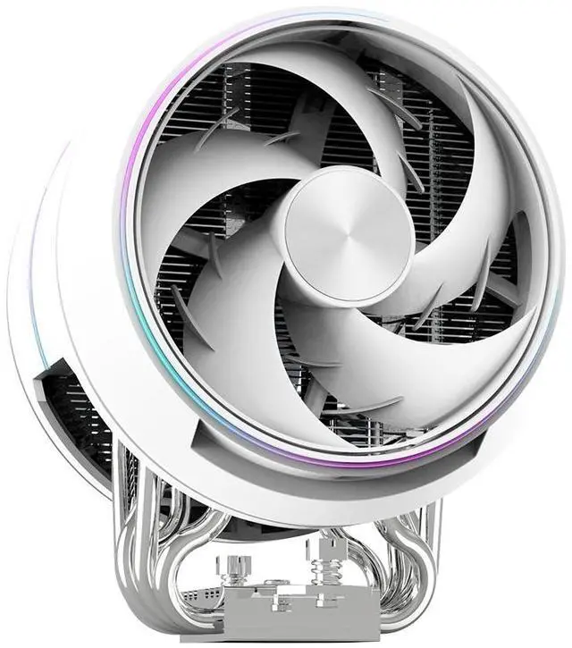 Main image of Zalman ZET5 CPU Cooler, Dual 120mm PWM Fans, 5 Heat Pipes RDTH Technology, AMD AM5/AM4 & Intel LGA1851/1700, White