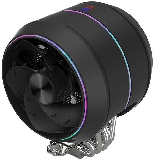 Alt view image 2 of 7 - Zalman ZET5 CPU Cooler, Dual 120mm PWM Fans, 5 Heat Pipes RDTH Technology, AMD AM5/AM4 & Intel LGA1851/1700, Black