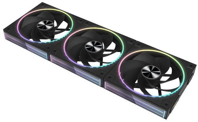 Alt view image 3 of 7 - Zalman DF120 A3 3-Pack 120mm ARGB Case Fans, 2300 RPM, Dual Ball Bearing, Cable-Free Pogo Pin Connection, Daisy-Chain Design, Infinity Mirror ARGB Lighting, Magnetic Cover for a Clean Aesthetic
