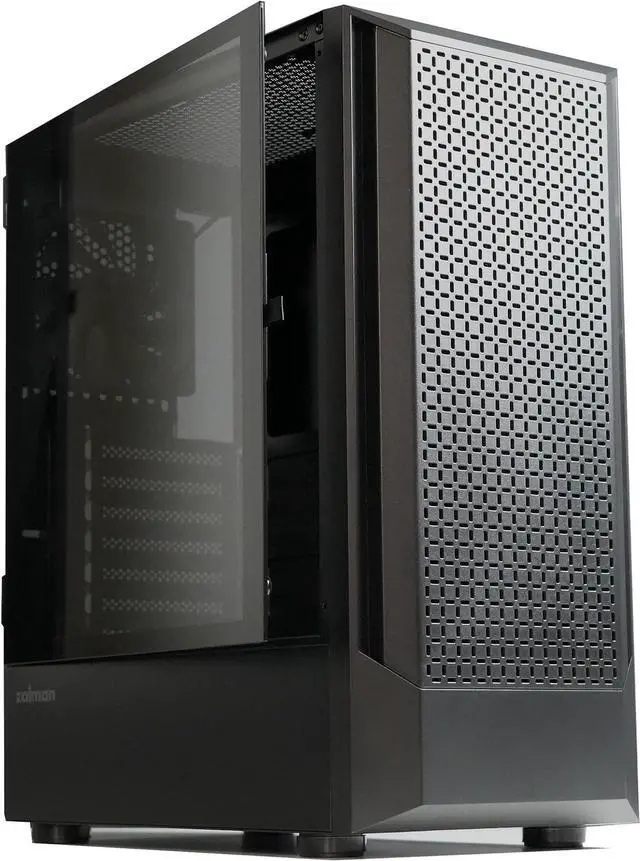 Main image of Zalman Certified Refurbished - FIT Basic ATX Mid-Tower Desktop Computer Gaming PC Case | 1 x 120mm PWM Fan, High Airflow Mesh Front Panel, 360mm AIO Radiator Support