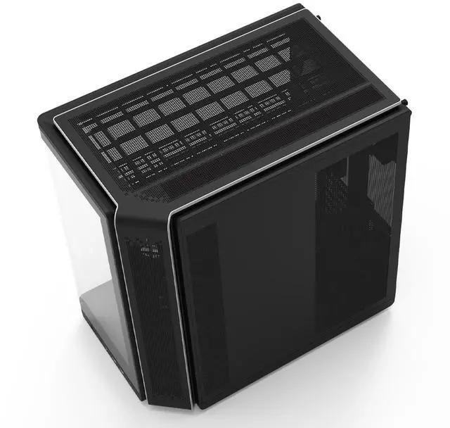 Alt view image 5 of 6 - Zalman P60 ATX Mid-Tower Flagship Gaming PC Case - Curved Tempered Glass Panel, 5 Pre-Installed Fans, USB-C, Supports 360mm Radiator, 435mm GPU, Black