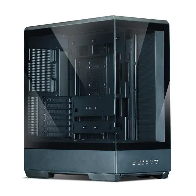 Main image of Zalman P50 ATX Mid-Tower Premium Desktop Gaming PC Case, Hinged Cable Management Doors, Rotatable PCI Slots for Vertical GPU Mounting, Supports BTF Back-Connect Motherboard, Fits up to 10 Fans, Black