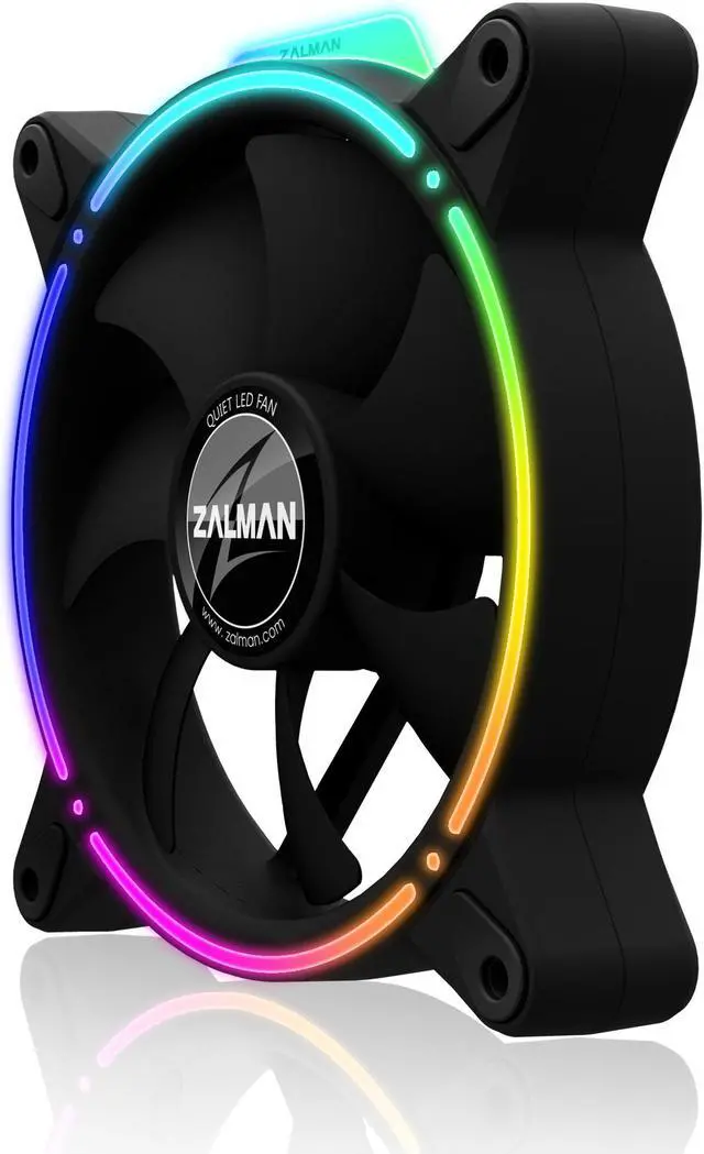 Alt view image 5 of 9 - ZALMAN ZM-RFD120 Addressable RGB LED Case Fan Front / Rear Double Spectrum effect Long Life Hydraulic Bearing