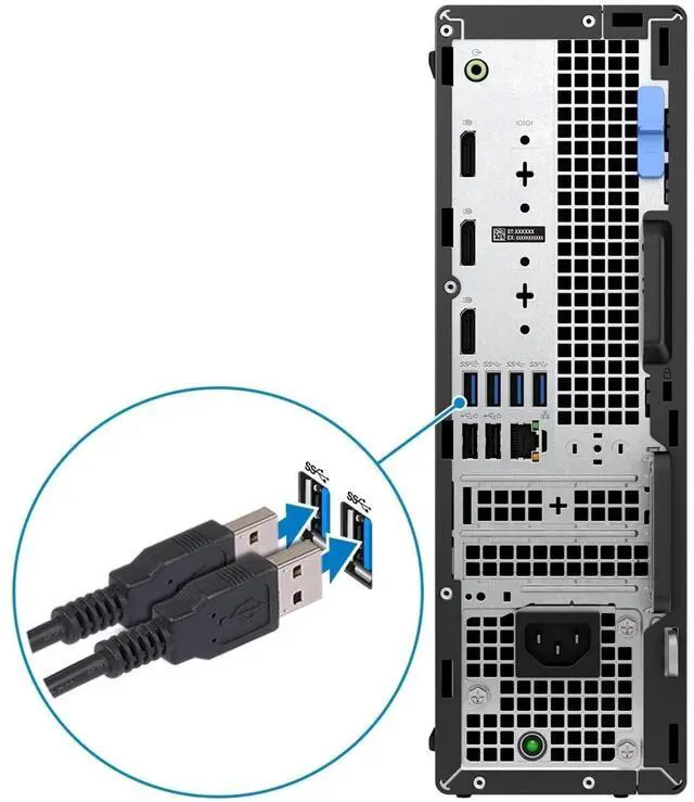 Alt view image 12 of 17 - Dell OptiPlex 7000 Desktop Computer - Intel Core i5 12th Gen i5-12500 Hexa-core (6 Core) 3 GHz - 16 GB RAM DDR4 SDRAM - 256 GB M.2 PCI Express NVMe 3.0 x4 SSD - Small Form Factor - Black - Intel Chip