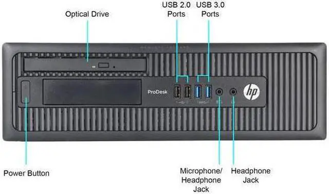 Alt view image 2 of 7 - HP ProDesk 600 G1-SFF Desktop Computer Intel Core i5 4th Gen 4570 (3.20 GHz) 8 GB DDR3 500 GB HDD Windows 10 Pro 64-Bit Wi-Fi Ready 16GB DDR3 2TB