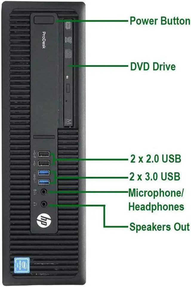 Alt view image 4 of 7 - HP ProDesk 600 G1-SFF Desktop Computer Intel Core i5 4th Gen 4570 (3.20 GHz) 8 GB DDR3 500 GB HDD Windows 10 Pro 64-Bit Wi-Fi Ready 16GB DDR3 2TB