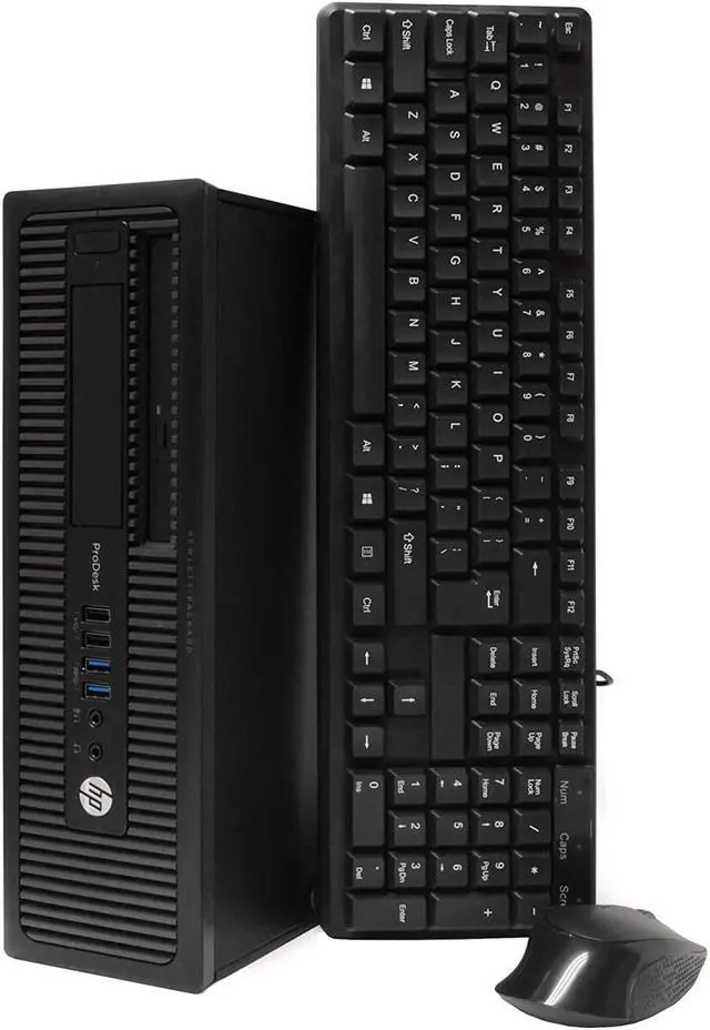 Main image of HP ProDesk 600 G1-SFF Desktop Computer Intel Core i5 4th Gen 4570 (3.20 GHz) 8 GB DDR3 500 GB HDD Windows 10 Pro 64-Bit Wi-Fi Ready 16GB DDR3 2TB