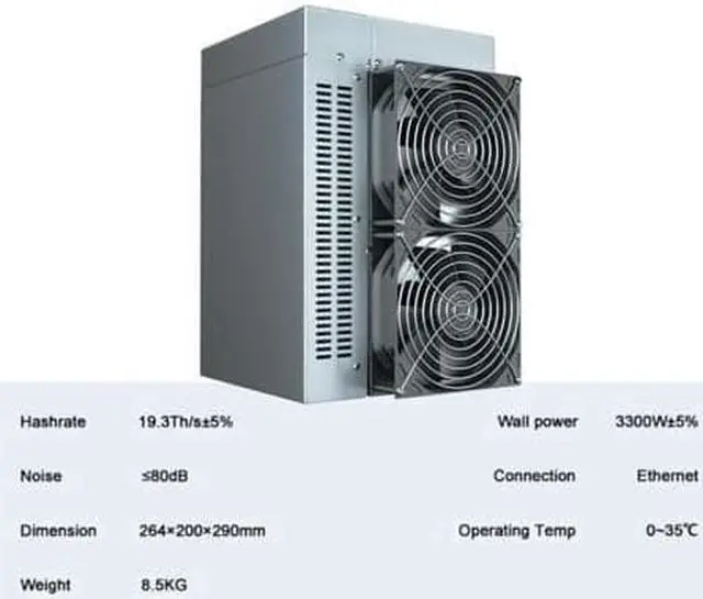Alt view image 2 of 10 - Arrival CK6 Best Miner For CKB New Upgrade Nervos Network Super Computing Server Upgrade, 19.3H/s±5% | 3300W±5% | 0.17W/M