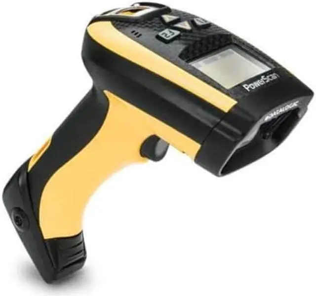 Alt view image 2 of 4 - Datalogic PowerScan PM9501 - Cordless Barcode scanner,, 2D Area Imager, Rugged, Handheld, 433 MHz, High Performance, Liquid Lens, 4 key Keypad, Display, Removable Battery