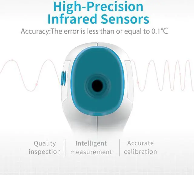 Alt view image 6 of 7 - Advanced Forehead Digital Thermometer, Non-Contact Infrared, Instant Reading, Multi-Functional, for Body, Surface & Room Measurement, Babies & Home Helper Health & Sports Personal Care  Thermometers