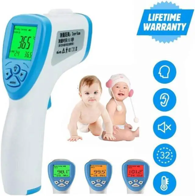 Alt view image 6 of 7 - Thermometer SUNPHOR Infrared Forehead Thermometer for Adult and Kids, Premium Non-Contact Medical Temperature Gun for Baby and Child, Digital No Touch Thermometer, LCD Fast Display