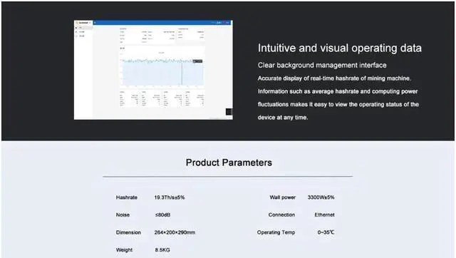 Alt view image 2 of 5 - CK6 Nervos Network Super Computing Server New Upgrade, To the Next Level 19.3H/s±5% | 3300W±5% | 0.17W/M