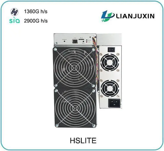 Alt view image 3 of 5 - Goldshell HS-Lite Miner With 1200W Hns: 1360gh/S 750W Sc: 2900gh/S Power Supply Included