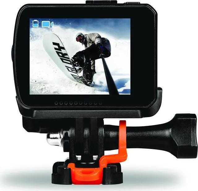 Alt view image 3 of 20 - Veho MUVI K-Series K-2 Pro 4k Wi-Fi Handsfree Camera with 12MP Resolution, LCD Touch Screen and Carry Case, Black (VCC-007-K2PRO)