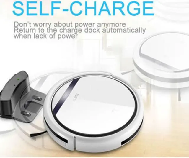 Alt view image 6 of 7 - ILIFE V3s Pro Robotic Vacuum Cleaner for Pets and Allergies Home 2017 Updated Version,Pearl White