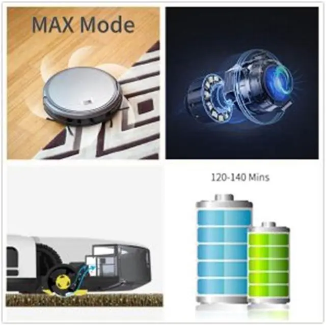 Alt view image 6 of 7 - ILIFE A4s Robot Vacuum Cleaner sweeper 2017 Updated Version Intelligent Remote Control Self-recharging