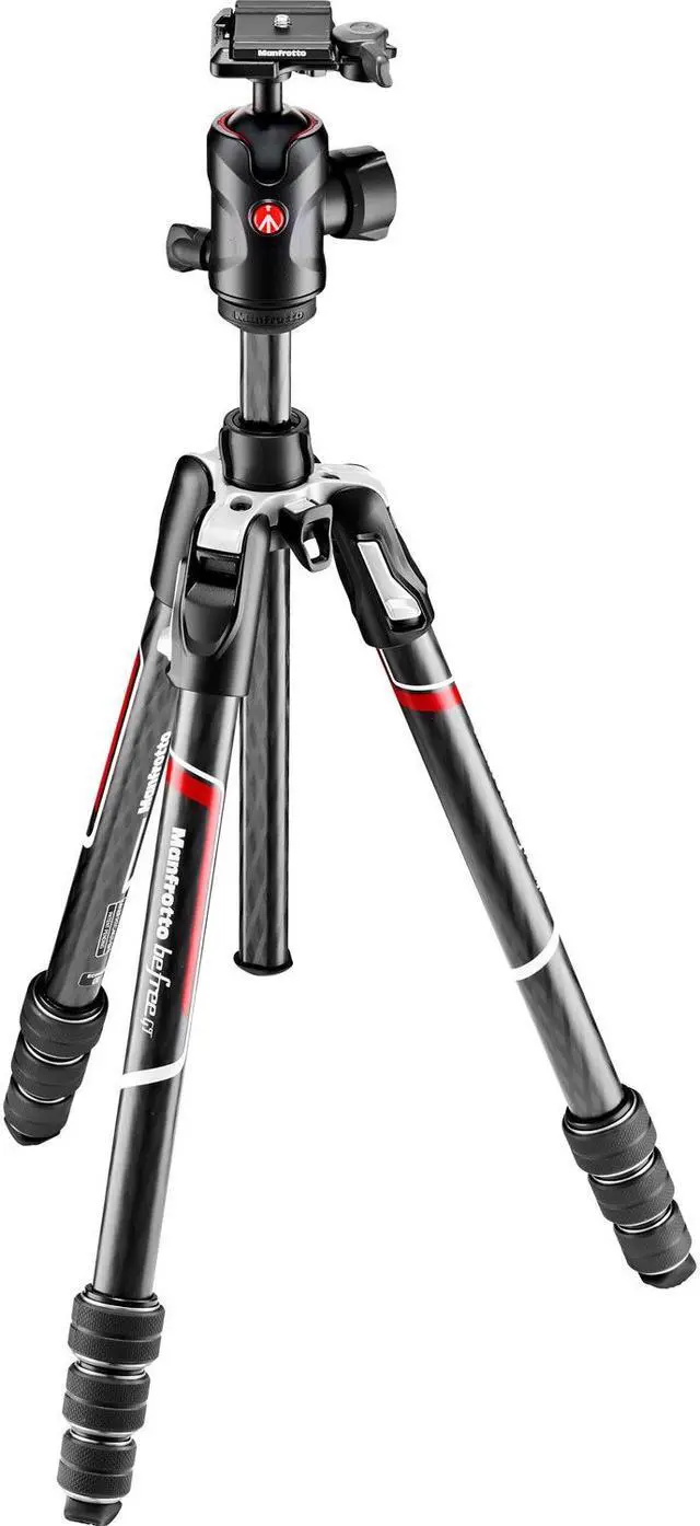 Alt view image 18 of 20 - Manfrotto Befree GT Travel Carbon Fiber  Tripod with 496 Ball Head (Black)