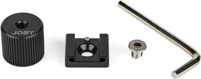 Alt view image 5 of 7 - Joby Cold Shoe PRO Adapter for Microphones, Flash and LED Lights #JB01530