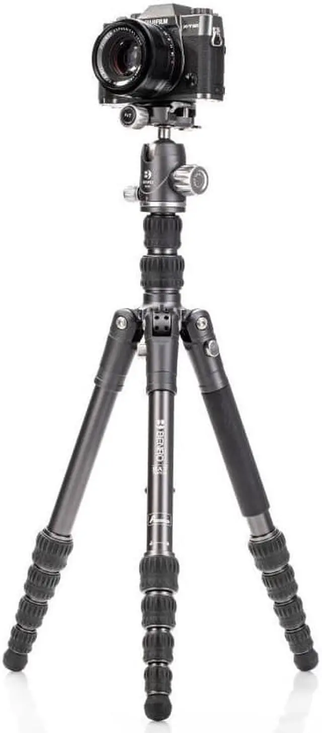 Alt view image 10 of 19 - Benro FBAT05AVX20 Bat #0 Series Aluminum Travel Tripod with VX20 Ball Head