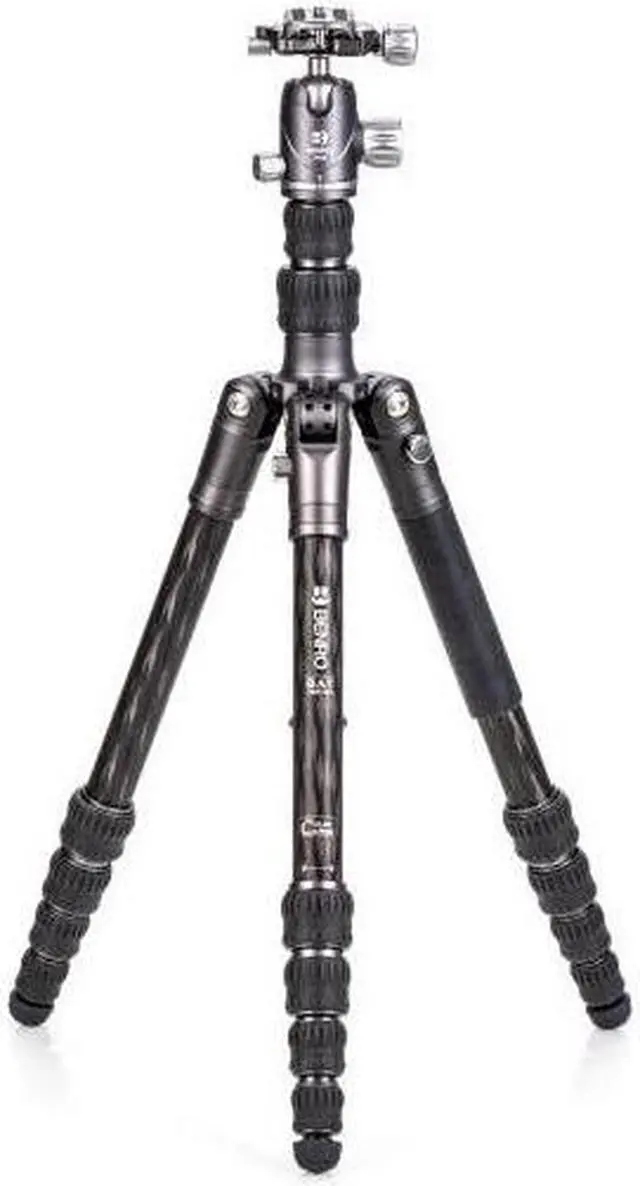 Alt view image 6 of 20 - Benro FBAT15CVX20 Bat #1 Series Carbon Fiber Travel Tripod with VX20 Ball Head (65.2")