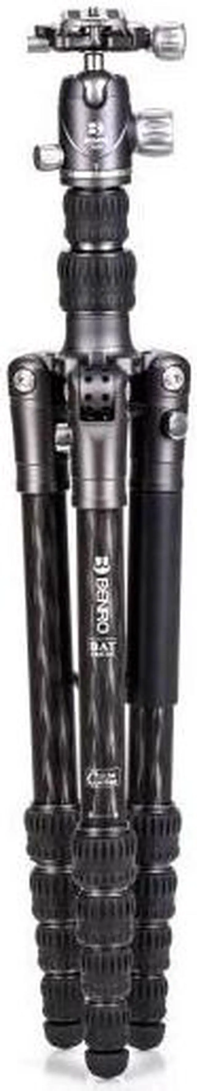 Alt view image 8 of 20 - Benro FBAT15CVX20 Bat #1 Series Carbon Fiber Travel Tripod with VX20 Ball Head (65.2")