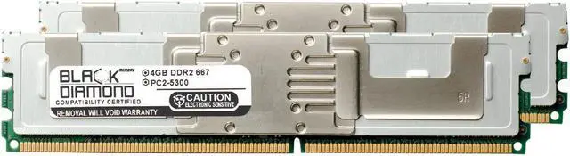 Main image of 8GB Kit (2x4GB) DDR2 667 (PC2-5300) Fully Buffered Memory 240-pin (2Rx4)