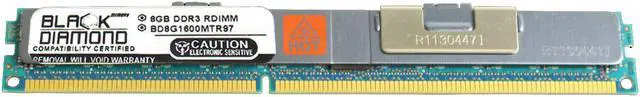 Main image of 8GB (2Rx4) DDR3 1600 (PC3-12800) ECC Registered VLP Memory 240-pin
