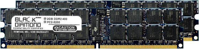 X6DVL DDR2 RDIMM 240pin PC2-3200 400MHz Black Diamond Memory Module Upgrade 4GB 2X2GB Memory RAM for SuperMicro X6 Series X6DA8 