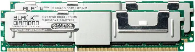 Main image of 64GB Kit (2x32GB) DDR3 1600 (PC3-12800) ECC Registered Memory 240-pin (4Rx4)