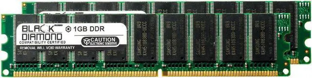 Main image of 2GB Kit(2X1GB) DDR 400 (PC-3200) ECC Memory 184-pin (2Rx8)