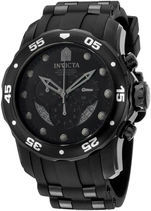 Alt view image 7 of 15 - Invicta Men's Pro Diver 6986  Stainless Steel, Silicone Chronograph  Watch