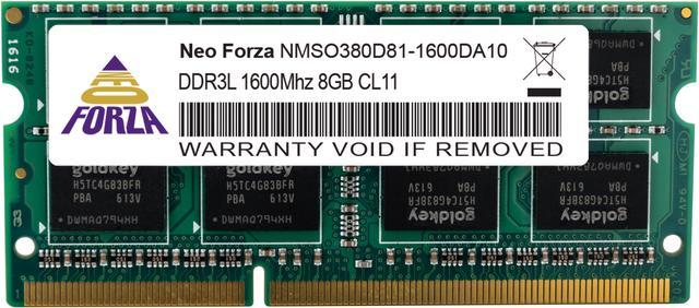 Mémoire RAM 16 Go (2 x 8 Go) SODIMM 1600 MHz DDR3L PC3-12800