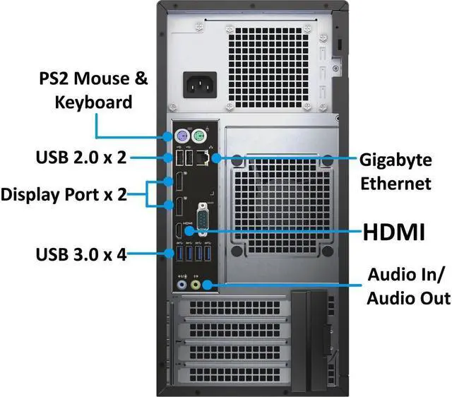 Alt view image 3 of 4 - Dell Precision T3620 MT Intel Core i5-7500 3.40GHz 4 Core 32GB DDR4 Memory Quadro K2000 512GB SSD Windows 10 Pro