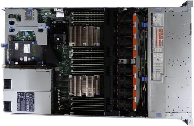 Alt view image 4 of 5 - Dell PowerEdge EMC R640 Server 10B 2.5" SFF 2 x Intel Xeon Gold 6146 3.20GHz 24 Core 128GB DDR4 Memory 6 x 1.92TB SSD H740p Raid w/ Bezel