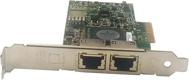 Main image of Dell F169G Broadcom Dual Port Gigabit PCI-E Network Interface Card Full Profile