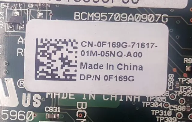 Alt view image 4 of 4 - Dell F169G Broadcom Dual Port Gigabit PCI-E Network Interface Card Full Profile