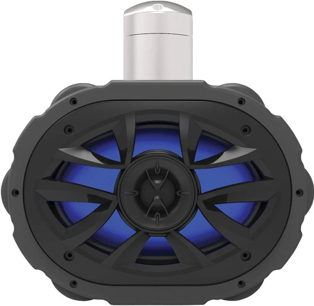 Alt view image 9 of 20 - Boss Audio MRWT69RGB 6 X 9 600-Watt 4-Way Marine Wake Tower Speaker With Rgb Led Lights