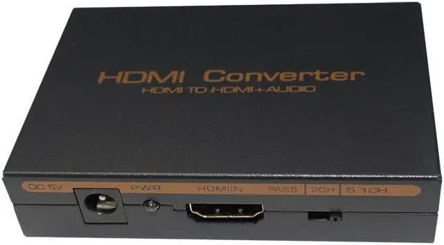 Alt view image 3 of 6 - Hdmi audio extractor HDMI to HDMI  Optical TOSLINK SPDIF + RCA L/R Audio Extractor Converter HDMI Audio Splitter Adapter