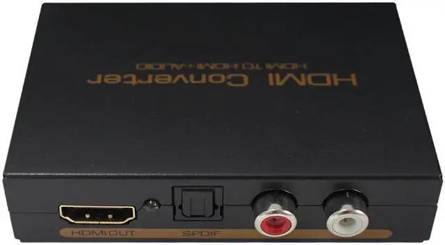 Alt view image 4 of 6 - Hdmi audio extractor HDMI to HDMI  Optical TOSLINK SPDIF + RCA L/R Audio Extractor Converter HDMI Audio Splitter Adapter