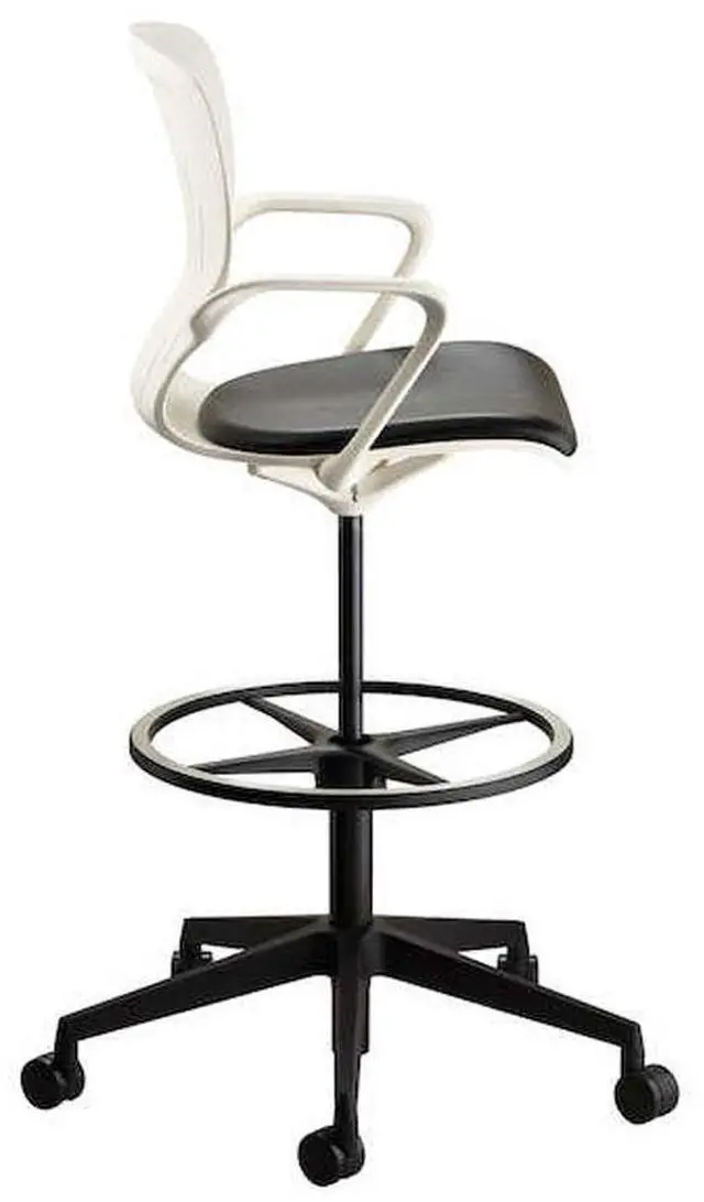 Alt view image 2 of 9 - Safco Shell Extended-Height Chair White