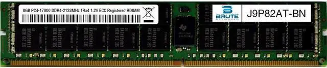 Main image of J9P82AT - HP Compatible 8GB PC4-17000 DDR4-2133MHz 1Rx4 1.2V ECC Registered RDIMM