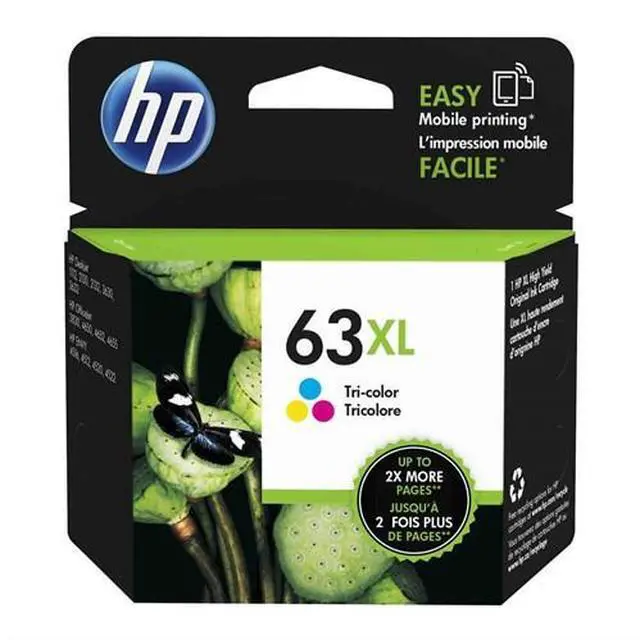 Alt view image 9 of 18 - HP 63XL High Yield Ink Cartridge - Cyan/Magenta/Yellow
