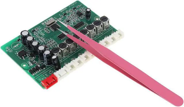 Alt view image 2 of 7 - 1pcs Stainless Steel Tweezer 135mm Anti-static Straight Tip Forceps Precision Soldering Electronic Tweezers Tool